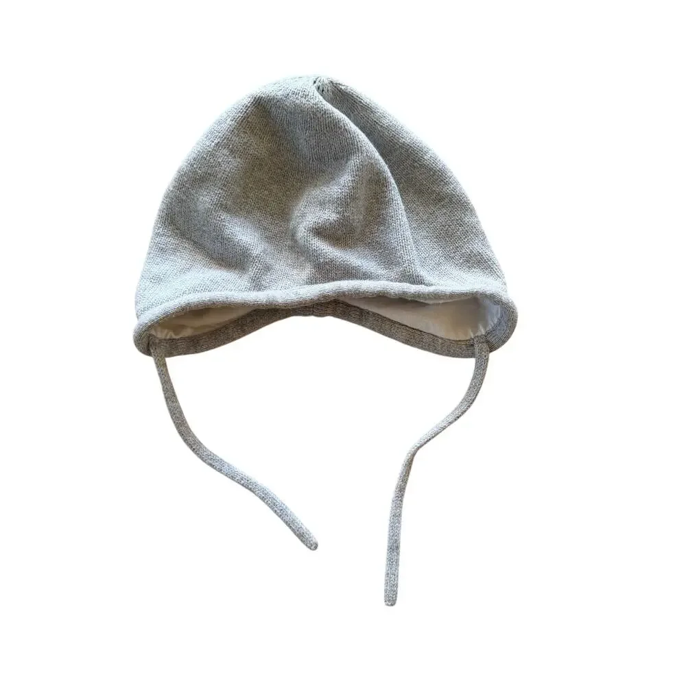 Hanna Andersson Gray Knit Pilot Cap - Small (3-4 Y)